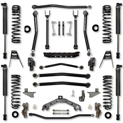 4.5 Inch T-Rex w/ 6 Inch Rear Stretch Hybrid System For Jeep Wrangler JL With IFP Shocks Rock Krawler