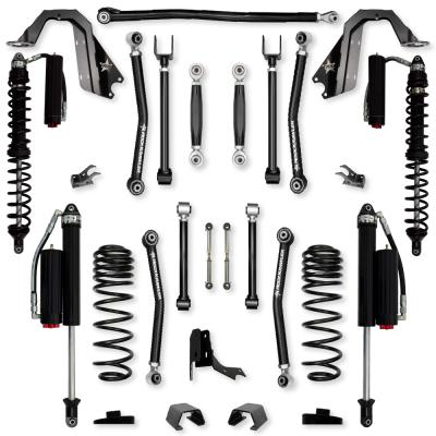 3.0 Inch Adventure X Coilover No Limits Mid-Arm Suspension System for Jeep Gladiator JT Gas Models Comp System Stage 2 Rock Krawler