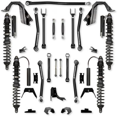 3.0 Inch Adventure X Coilover No Limits Mid-Arm Suspension System for Jeep Gladiator JT Gas Models Trail Runner System Stage 1 Rock Krawler