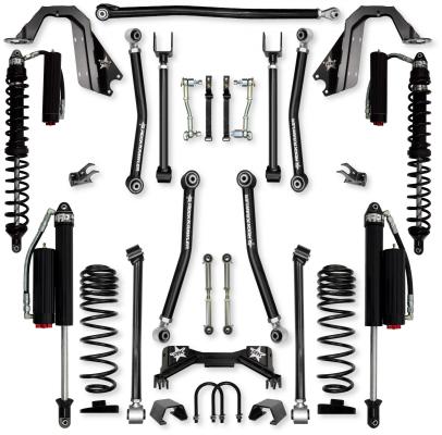 3.0 Inch Adventure X Pro Coilover Mid-Arm Suspension System for Jeep Gladiator JT Gas Models Comp System Stage 2 Rock Krawler
