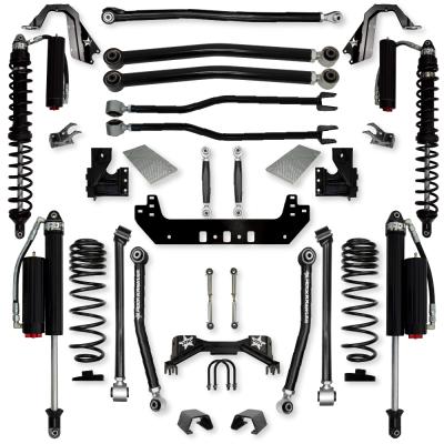 3.0 Inch Silverback Coilover No Limits Long-Arm Suspension System for Jeep Gladiator Gas Models Comp System Stage 2 Rock Krawler