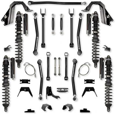 4.5 Inch Adventure X2 Coilover No Limits Long-Arm Suspension System for Jeep Gladiator JT Diesel Models Trail Runner System Stage 1 Rock Krawler
