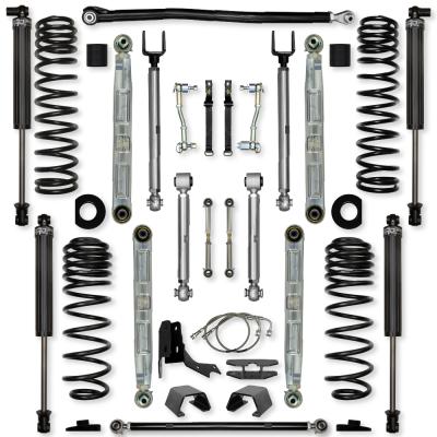 4.5 Inch X-Factor Pro Elite No Limits Mid-Arm Suspension System for Jeep Gladiator JT Gas Models With IFP Shocks Rock Krawler