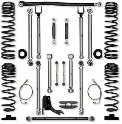 4.5 Inch X-Factor PRO No Limits Mid-Arm Suspension System for Jeep Gladiator JT Diesel Models With No Shocks Rock Krawler