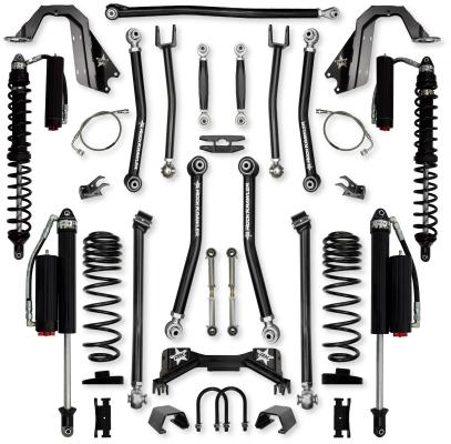 4.5 Inch Pro X Coilover No Limits Mid-Arm System for Jeep Gladiator JT Gas Models Comp System Stage 2 Rock Krawler