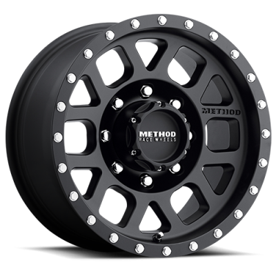 Aluminum Wheels 18x9 Mesh MR306 Bolt Pattern 8 On 170 Offset 18 Lip Size 1.73 Matte Black MB Method