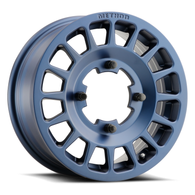 Aluminum Wheels 15x6 MR407 Bead Grip UTV Bolt Pattern 4 On 136 Offset 51 Lip Size 0 Bahia Blue BL Method