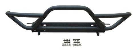 Front Rock Crawler Bumper w/ Black Textured Paint for 2007-2018 Jeep JK Wrangler RT Off Road
