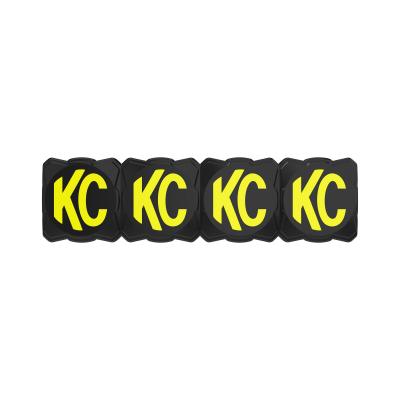 Head Light Cover Flex Era Bar 10 Inch Black/Yellow Each KC HiLiTES