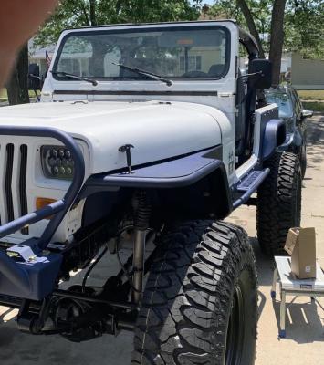 Jeep Tube Fenders with Inners Bare Steel For 76-87 Jeep CJ7 81-85 Jeep Scrambler Wizard Works Offroad