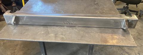 Jeep YJ Rear Bumper Bare Steel For 87-95 Wrangler YJ Wizard Works Offroad