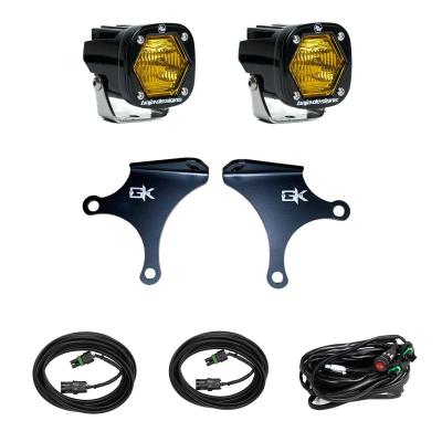 S1 Knuckle Pods Light Kit 1984-2006 Jeep TJ/XJ/YJ/ZJ Wrangler/Cherokee (Trail Baja Amber) Baja Designs