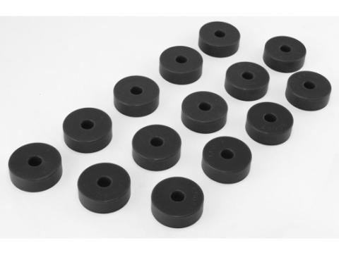 Body Mount Kit Black 55-73 Jeep CJ5 Rugged Ridge