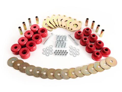 Body Mount Kit Poly 8 Bushing 07-18 Jeep Wrangler JK 2 Door Rugged Ridge
