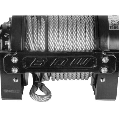 15000 Lbs Hydraulic Winch w/ 98 Feet Wire Rope Bulldog Winch