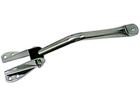 Door Mirror Arm Kit Left Bracket Stainless Steel 55-86 Jeep CJ Rugged Ridge