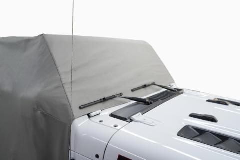 Jeep JL Cab Cover Gray Denim For 18-2024 Wrangler JL 2 Dr All Hardware Removed Mastertop
