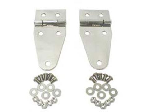 Hood Hinge Stainless Steel 76-95 Jeep CJ/Wrangler YJ Rugged Ridge