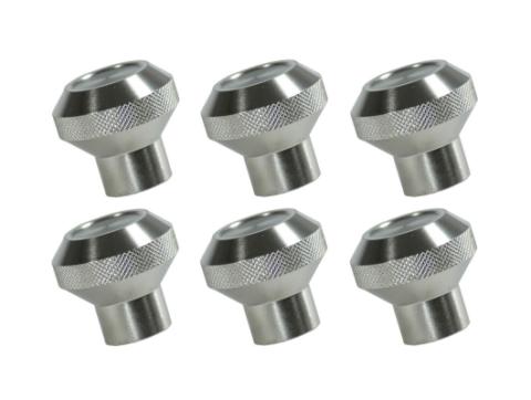 Dash Knob Kit Billet Stainless Steel 76-86 Jeep CJ Rugged Ridge