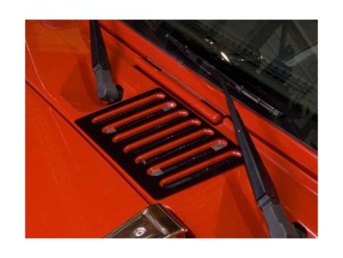Cowl Vent Cover Black 07-18 Jeep Wrangler JK Rugged Ridge