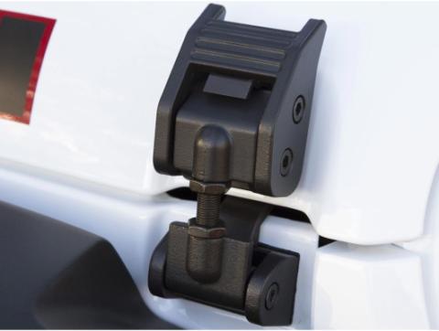 Hood Catch Kit Textured Black 2018-Present Jeep Wrangler / 20-Present Gladiator Rugged Ridge