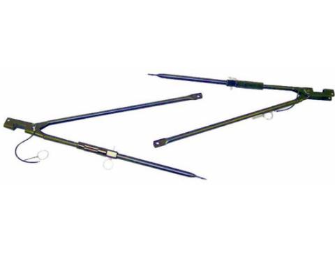 Soft Top Spreader Bar Adjustable 87-95 Jeep Wrangler YJ Rugged Ridge
