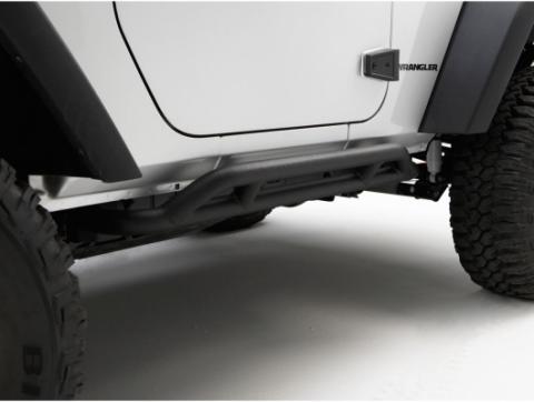 RRC Rocker Guard Kit Black 07-18 Jeep Wrangler JK 2 Door Rugged Ridge