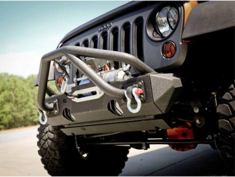 XHD Bumper Double X Striker Black 76-86 CJ/87-18 Wrangler YJ/TJ/JK Rugged Ridge