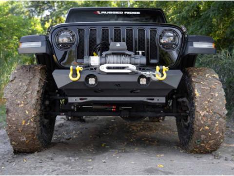 XOR Stubby Bumper Front 18-Present Jeep Wrangler Jl 20-Present Gladiator JT Rugged Ridge