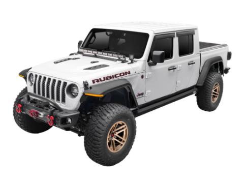 Arcus Front Bumper Tube Overrider Black 18-Present Jeep Wrangler Jl Rugged Ridge