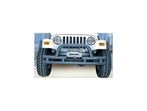 Double Tube Bumper Front 3 Inch Hoop Winch Ready 76-06 CJ/YJ/TJ Rugged Ridge