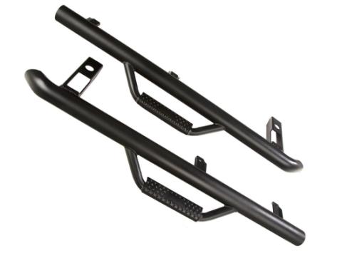 Spartan Nerf Bar Kit Textured Black 97-06 Jeep Wrangler TJ Rugged Ridge