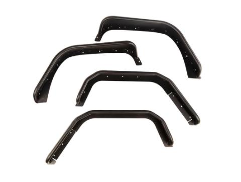 Steel Tube Fender Flares F/R Set 07-18 Wrangler JK Rugged Ridge