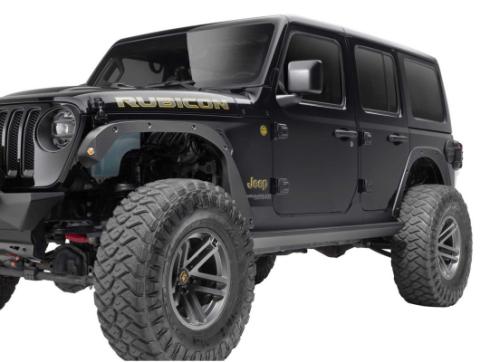 Fender Flare Delete Kit F/R Black Jeep Rugged Ridge