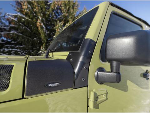 Cowl Guard Body Armor Black 11-18 Jeep Wrangler JK Rugged Ridge