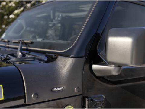 Cowl Guard Body Armor Black 18-Present Jeep Wrangler JL/Gladiator Rugged Ridge