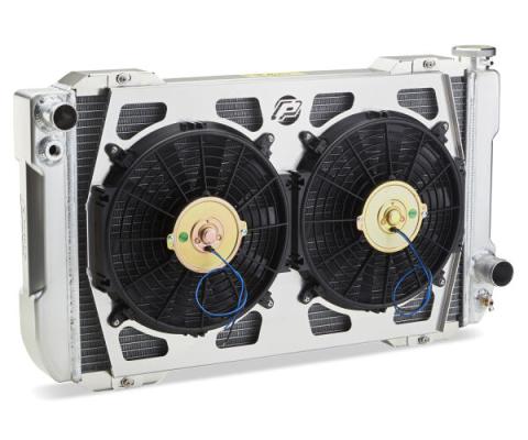 123 Series Radiator System Universal GM 26 Inch Core Bracket and Dual Fans Manual Transmission Proform