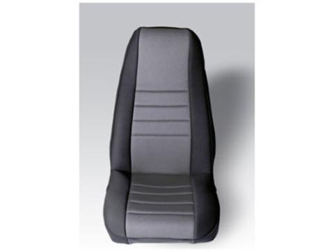 Neoprene Seat Cover Rugged Ridge Fronts (pair) Gray 76-90 Wrangler Rugged Ridge