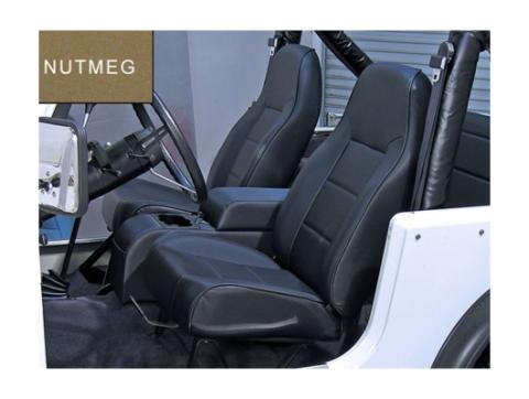 Seat High-Back Front No-Recline Nutmeg 76-02 CJ/Wrangler YJ/TJ Rugged Ridge