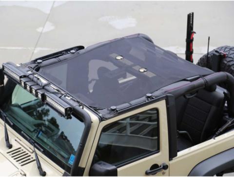 This Full Eclipse Sunshade from Rugged Ridge Fits 07-18 Jeep 2-door Wrangler. Rugged Ridge