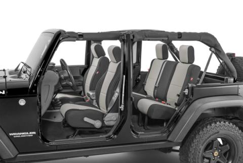 Wrangler JK Unlimited Seat Cover for 07 Jeep JK Unlimited Gray Neoprene Pair Diver Down