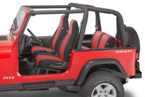 Jeep Wrangler Neoprene Seat Covers for 87-90 Jeep Wrangler YJ Red Diver Down