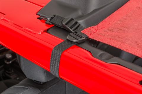 Jeep YJ Mesh Bimini Top ShadeMaker For 87-95 Wrangler YJ Black MasterTop