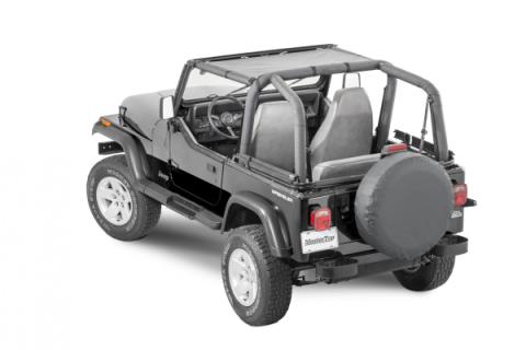 Jeep YJ Mesh Bimini Top ShadeMaker For 87-95 Wrangler YJ Black MasterTop