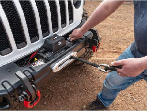 Trekker Winch 12500 Lbs Synthetic Rope IP68 Waterproof Wireless Rugged Ridge