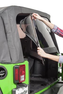 Jeep JK Replacement Top No Doorskins Tinted Glass For 13-18 Jeep Wrangler JK 2 Door Black Diamond MasterTop