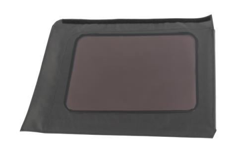 Replacement Window Kit 07-09 4DR JKU Mopar Factory Top Only (2)Qtr Windows(1) Rear Window Tinted Glass Black Diamond Vinyl MasterTop