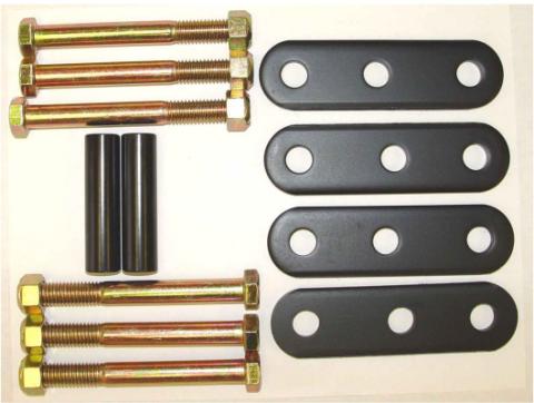 Suspension Leaf Spring Shackle Kit Rear HD 76-86 Jeep CJ Rugged Ridge