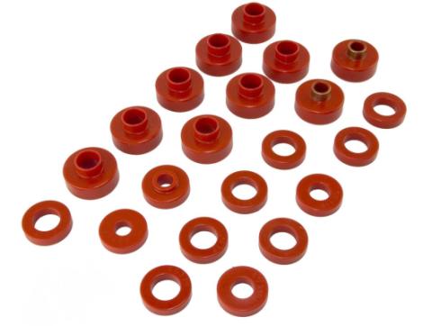 Body Mount Kit Red 22 Pieces 1976-1979 CJ by Rugged Ridge
