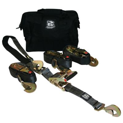 Ratching Straps Set of 4 Bulldog Winch